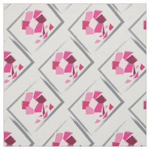 Abstracte fuchesbloem stof