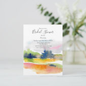 abstracte 'Fun with Waterverf Brushstrokes' Uitvoe Kaart (Staand voorkant)