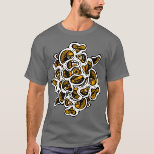 Abstracte Fungal Surrealist Eyes and Mouth Funny T-shirt