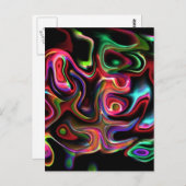 Abstracte Funky 90 Briefkaart (Voorkant / Achterkant)