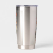 Abstracte Funky Chicken Geïsoleerde Drinkbeker (Links)