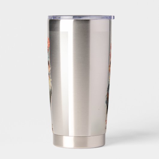 Abstracte Funky Chicken Geïsoleerde Drinkbeker (Links)