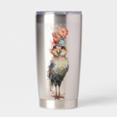 Abstracte Funky Chicken Geïsoleerde Drinkbeker (Voorkant)