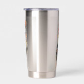 Abstracte Funky Chicken Geïsoleerde Drinkbeker (Rechts)