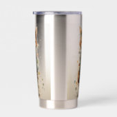 Abstracte Funky Mannelijke Fox Geïsoleerde Drinkbeker (Rechts)