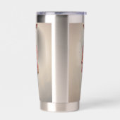 Abstracte Funky Mannelijke Giraffe Geïsoleerde Drinkbeker (Links)