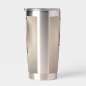 Abstracte Funky Mannelijke Giraffe Geïsoleerde Drinkbeker (Rechts)