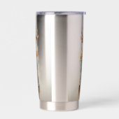 Abstracte Funky Mannelijke Herten Geïsoleerde Drinkbeker (Links)