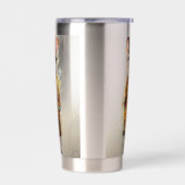 Abstracte Funky Mannelijke Muis Geïsoleerde Drinkbeker (Links)