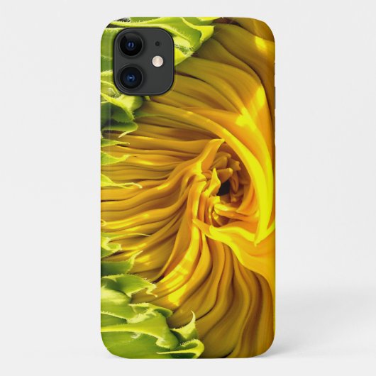 Abstracte funky retro Zonnebloem, bange geometrie Case-Mate iPhone Case (Achterkant)