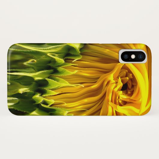 Abstracte funky retro Zonnebloem, bange geometrie Case-Mate iPhone Case (Achterkant (horizontaal))