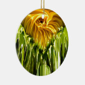 Abstracte funky retro Zonnebloem, bange geometrie Keramisch Ornament (Rechts)