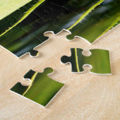 Abstracte funky retro Zonnebloem, bange geometrie Legpuzzel (Zijkant)