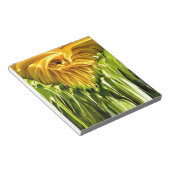 Abstracte funky retro Zonnebloem, bange geometrie Notitieblok (Schuin)