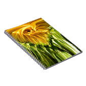 Abstracte funky retro Zonnebloem, bange geometrie Notitieboek (Rechterzijde)