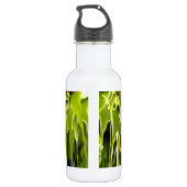 Abstracte funky retro Zonnebloem, bange geometrie Waterfles (Achterkant)