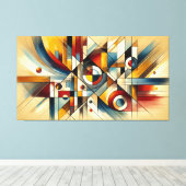 Abstracte Fusie – Limited Edition Kunstwerk Canvas Afdruk (Insitu (Houten vloer))