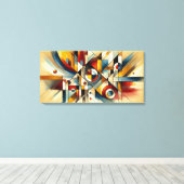 Abstracte Fusie – Limited Edition Kunstwerk Canvas Afdruk (Insitu (Houten vloer))