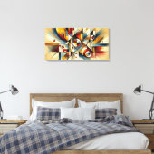 Abstracte Fusie – Limited Edition Kunstwerk Canvas Afdruk (Insitu (Slaapkamer))