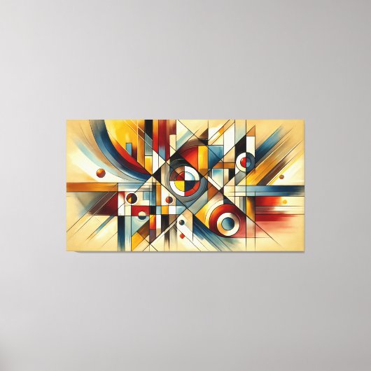 Abstracte Fusion – Limited Edition kunstwerk Canvas Afdruk (Voorkant)