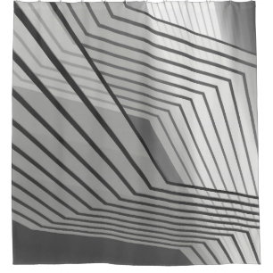 Abstracte futuristische architectuur achtergrond 3 douchegordijn