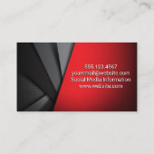 Abstracte futuristische panelen visitekaartje (Achterkant)