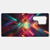 Abstracte Futuristische Sci-Fi, kleurrijke geometr Samsung Galaxy Hoesje (Achterkant horizontaal)