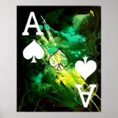 ABSTRACTE GALAXY-ACES VAN SPADE POSTER (Voorkant)
