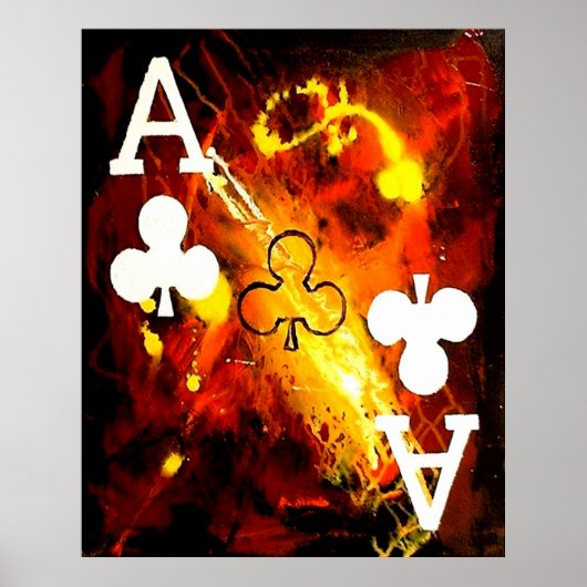 ABSTRACTE GALAXY-ACTIES VAN CLUBS POSTER (Voorkant)
