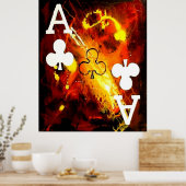 ABSTRACTE GALAXY-ACTIES VAN CLUBS POSTER (Keuken)