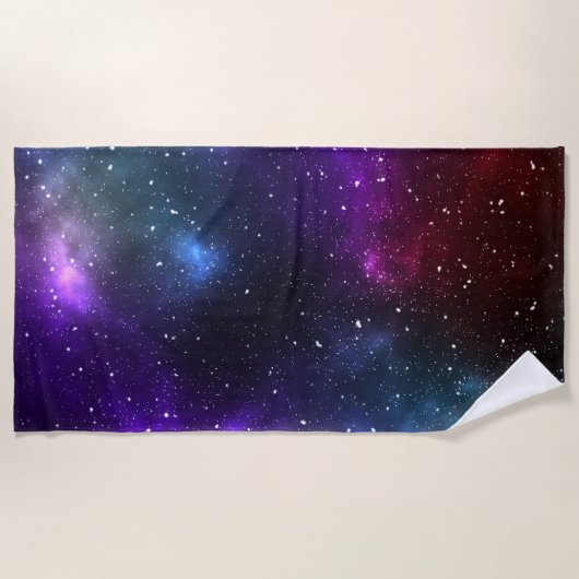 Abstracte Galaxy Constellations Digitale Kunst Strandlaken (Voorkant)