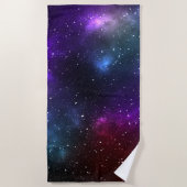 Abstracte Galaxy Constellations Digitale Kunst Strandlaken (Voorkant)