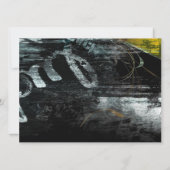 abstracte galerie-uitnodiging kaart (Achterkant)