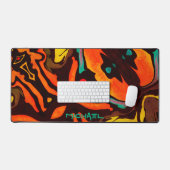 Abstracte Gamer Leuke Veelkleurige Moderne Bureaum Bureaumat (Keyboard & Muis)