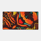 Abstracte Gamer Leuke Veelkleurige Moderne Bureaum Bureaumat (Voorkant)