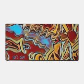 Abstracte Gamer Unieke Moderne Kleurrijke Citaat Bureaumat (Voorkant)