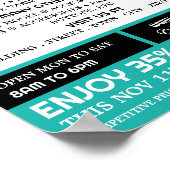 Abstracte garens, winkeltje met tinten, winkel met poster (Hoek)