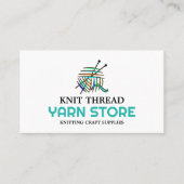 Abstracte garens, winkeltje met tinten, winkel met visitekaartje (Voorkant)