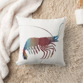 Abstracte garnalensilhouet kussen (Deken)