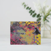 Abstracte gator briefkaart (Staand voorkant)