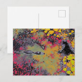 Abstracte gator briefkaart (Voorkant / Achterkant)