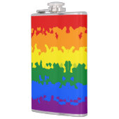 Abstracte Gay Pride Flag Heupfles (Links)