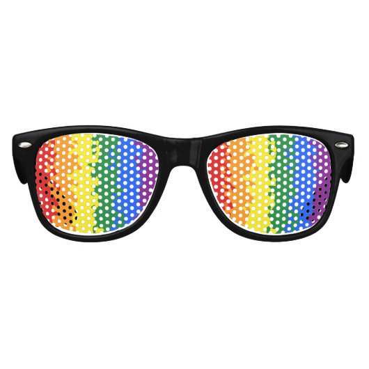 Abstracte Gay Pride Flag Kinder Zonnebril (Voorkant)