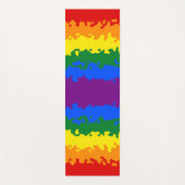 Abstracte Gay Pride Flag Yogamat (Voorkant)