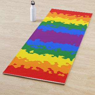 Abstracte Gay Pride Flag Yogamat
