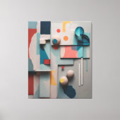 Abstracte gebieden canvas afdruk (Voorkant)