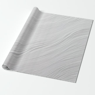 Abstracte gebogen golven in witte tinten cadeaupapier
