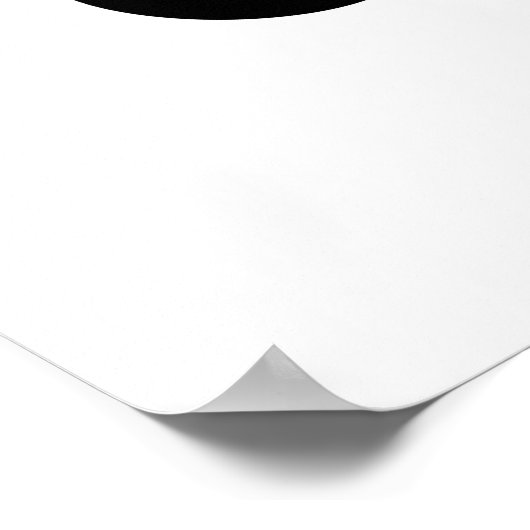 Abstracte gebogen lijnen en cirkels kunst | Modern Poster (Hoek)