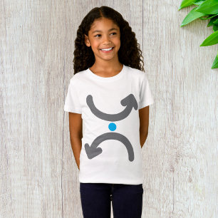 Abstracte gebogen pijlen uitwisselen symbolische s t-shirt