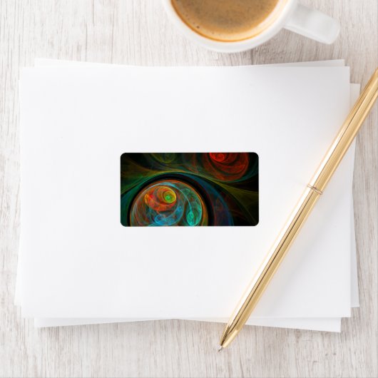 Abstracte geboorte etiket (Insitu)